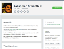 Tablet Screenshot of lakshmansrikanth.com